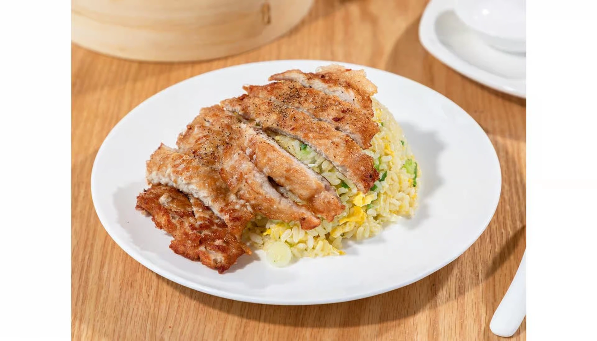 Pork chop fried rice